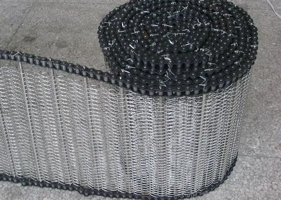 Dây đai lưới kim loại dệt trơn bằng thép không gỉ để chế biến đông lạnh thực phẩm