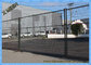 Tấm hàng rào kim loại tạm thời được bọc nhựa PVC có chân thép Kích thước 6 &amp;#39;X 8&amp;#39;