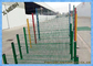 Hàng rào kim loại tráng rộng 2,5m / Hàng rào lưới 3D có màu xanh lam