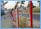 Hàng rào kim loại tráng rộng 2,5m / Hàng rào lưới 3D có màu xanh lam