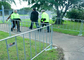 Hàng rào thép mạ kẽm cổ điển / Rào chắn kiểm soát đám đông kim loại