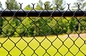 Hàng rào đen PVC bọc hàng rào liên kết vải cho hàng rào thể thao trường học