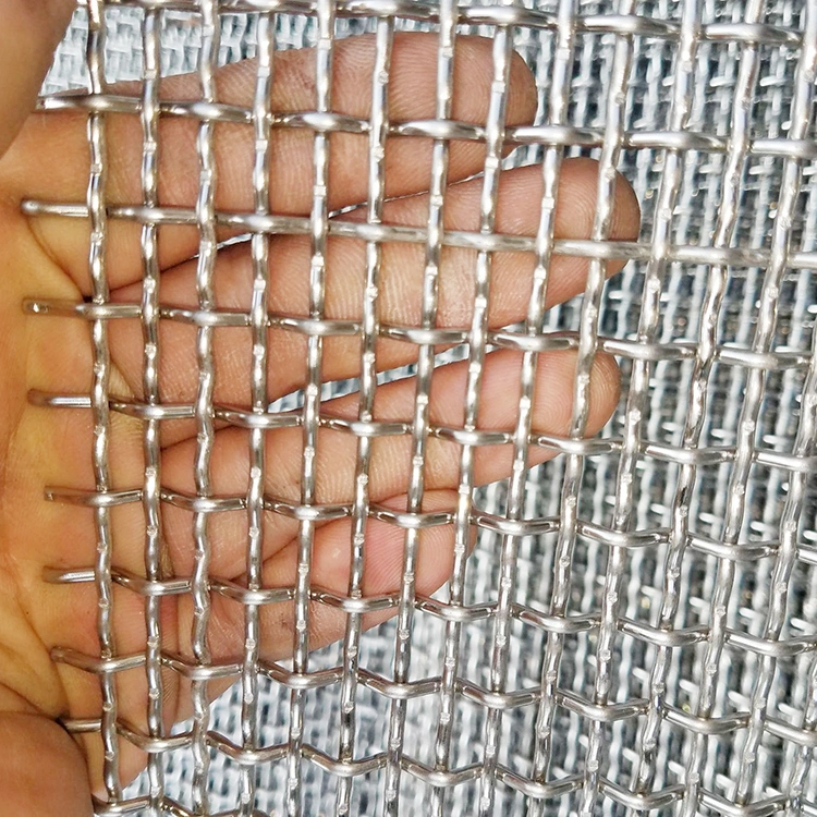 Bán bán buôn Galvanized Square Woven Wire Mesh / Stainless Steel Crimped Wire Mesh 0