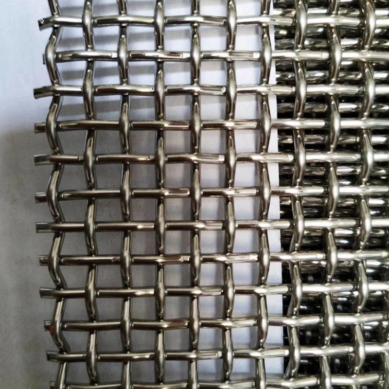 Cao độ kéo 65 Mn Quarry Rock Crusher Crimped Wire Woven Screen Mesh cho rung 1