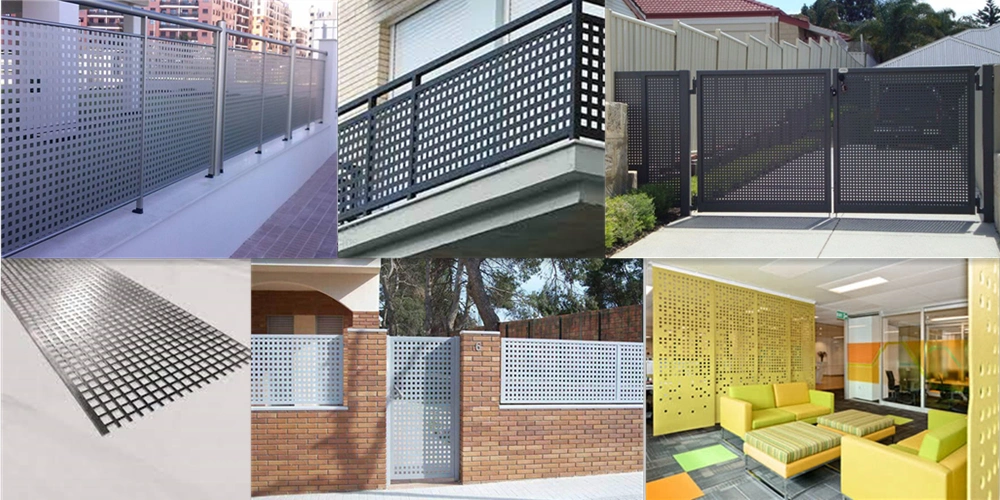2mm 3mm kích thước lỗ thép không gỉ tấm kim loại lỗ lưới trang trí tấm cho thông gió 3