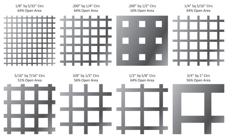 2mm 3mm kích thước lỗ thép không gỉ tấm kim loại lỗ lưới trang trí tấm cho thông gió 4