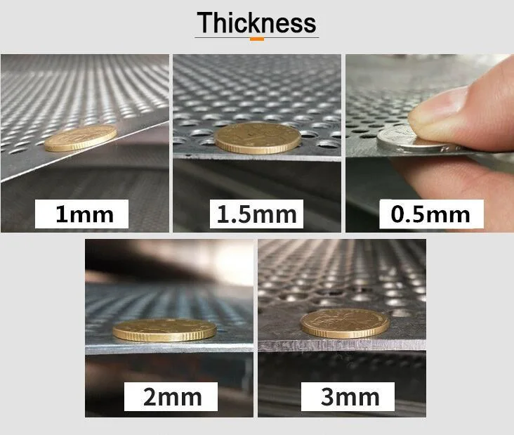 2mm 3mm kích thước lỗ thép không gỉ tấm kim loại lỗ lưới trang trí tấm cho thông gió 8