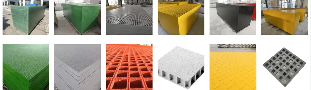 Mái hình vuông 20*20*40 Sợi thủy tinh / FRP đúc lưới chống ăn mòn cường độ cao 8