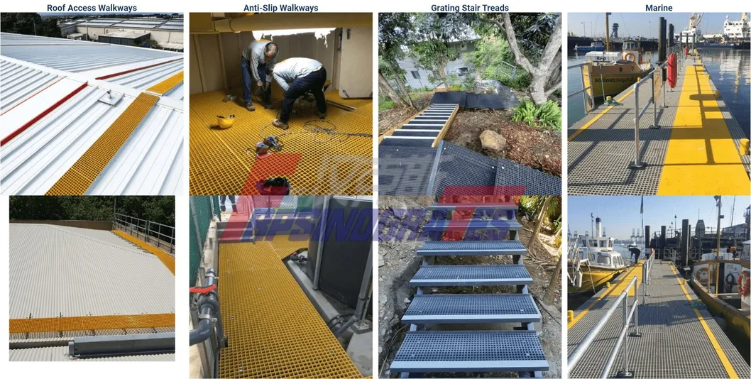 Mái hình vuông 20*20*40 Sợi thủy tinh / FRP đúc lưới chống ăn mòn cường độ cao 11