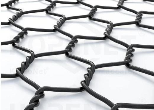 Chất liệu 100% Pet Polyester Lưới lục giác Lưới màu đen