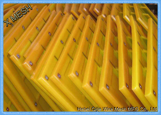 Lưới sàng lọc 25mm, lưới polyurethane lưới màu vàng phù hợp với than công nghiệp