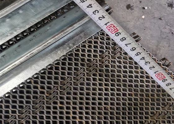 Lưới sắt đen 4mm Màn hình rung vuông Dây dệt uốn