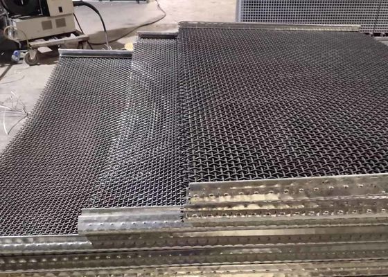 Stainless Steel Crimped Wire Mining Sieve Vibrating Screen Mesh (Mạng lưới màn hình rung động)