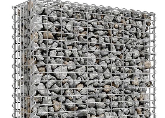 Lồng đá mạ kẽm nhúng nóng Hộp Gabion hàn Độ dày dây 4mm
