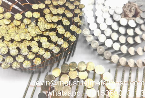 Đinh đóng pallet nhà máy Trung Quốc, sơn phủ, cuộn, thân xoắn ốc, đinh lợp mái