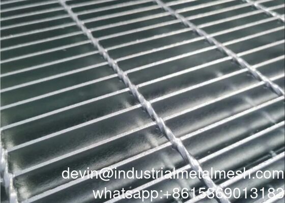 Hot Dip Galvanized Catwalk Thép Grating Ứng dụng xây dựng tùy chỉnh vật liệu nặng