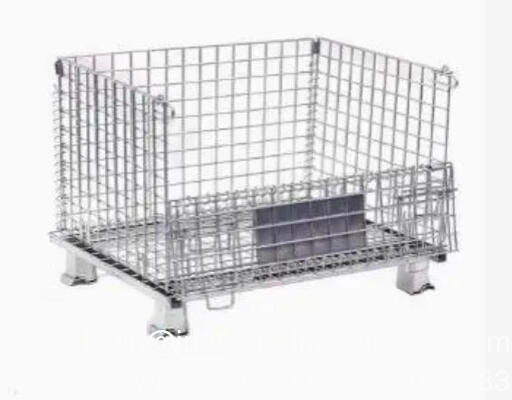 Thùng lưới thép cuộn mạ kẽm có thể gập lại, có thể xếp chồng, ngoài trời, 1200*1000