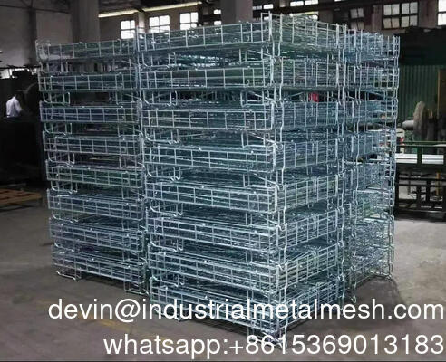 Heavy Duty Customized Logistic Collapsible Foldable Wire Mesh Roll Cage cho giao hàng nhanh