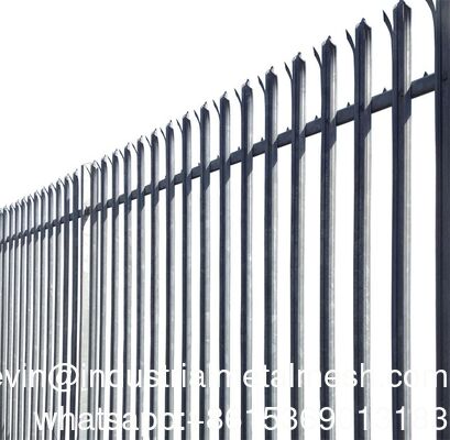 Hàng rào Palisade mạ kẽm Kiểu Châu Âu Hàng rào Palisade Thép Kiểu D W Tấm hàng rào Palisade Vườn