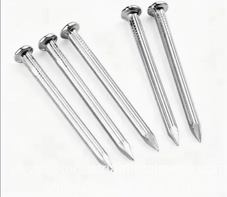 Vật liệu xây dựng đầu phẳng Sợi sắt Cây móng thông thường