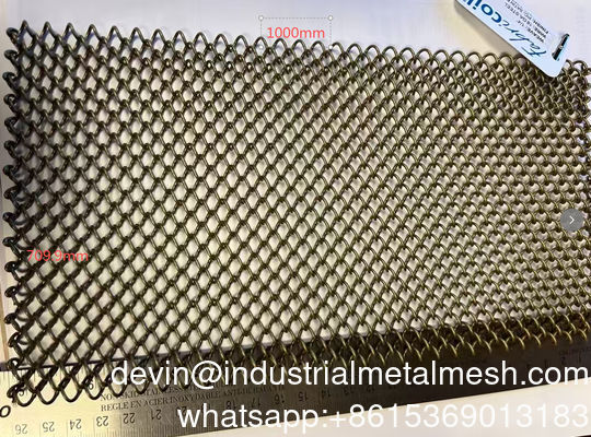 Vật liệu cơ sở Sợi thép 18ga * Vỏ bột tối hơn Kết thúc- Satin đồng hình xoắn ốc Màng trang trí Màng trang trí