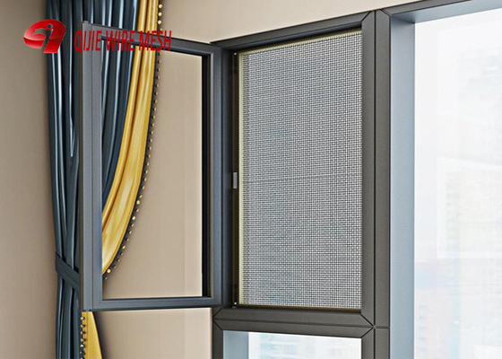 Màn hình cửa sổ bảo vệ côn trùng bằng thép không gỉ Thiết kế có thể tháo rời trong màu đen