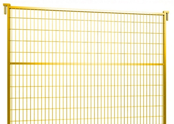 Màu vàng Chiều cao 1,8m Tiêu chuẩn Canada Xây dựng ngoài trời Bảng hàng rào tạm thời