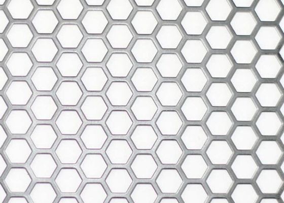 Tấm lỗ hình lục giác Lưới kim loại đục lỗ Thép không gỉ