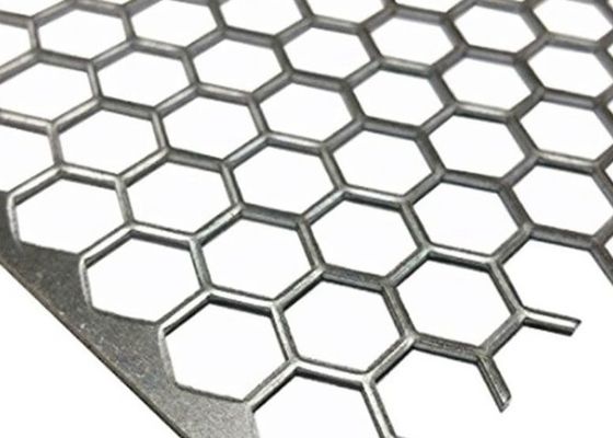 Tấm lỗ hình lục giác Lưới kim loại đục lỗ Thép không gỉ