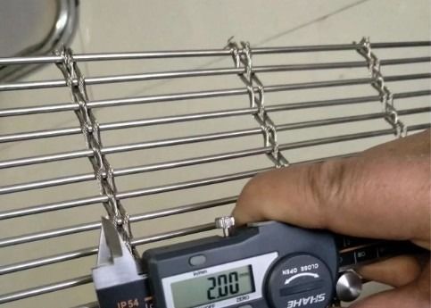 8mm Tec Sieve kiến trúc dệt kim loại lưới Multi Barrette dệt / hệ thống lưới cáp