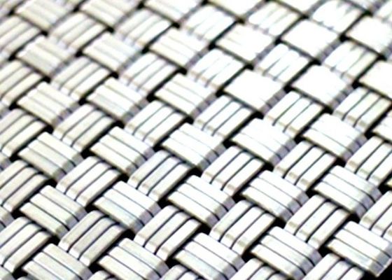 Trang trí Ss316 Kiến trúc Woven Wire Mesh kim loại Crimped màn hình cho mặt tiền xây dựng