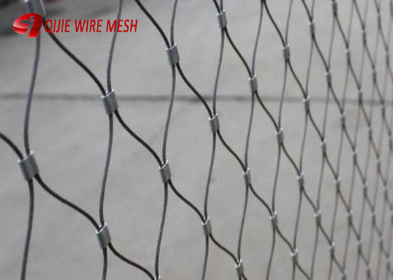 SS316 Ferrule Diamond Flexible Inox Stainless Steel Wire Cable Net Rope Mesh