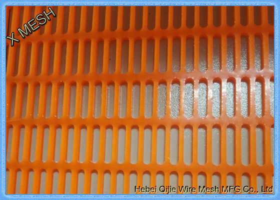 Màn hình khai thác polyurethane tần số cao Lưới lật dòng chảy Flop Pu Mats Oblong Hole