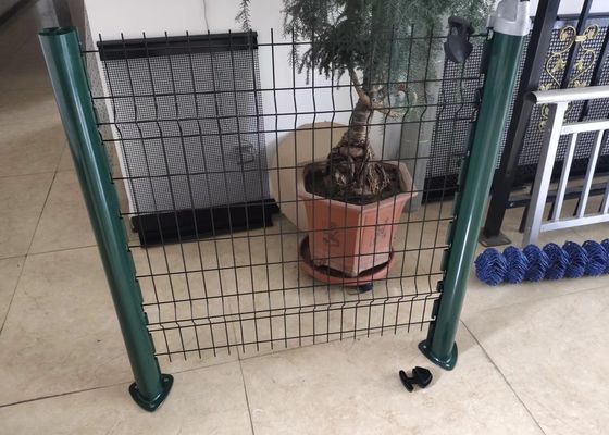 Pvc Coated Panel Hàng rào thép cong Bài đào cho vườn