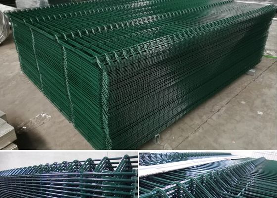 Pvc Coated Panel Hàng rào thép cong Bài đào cho vườn