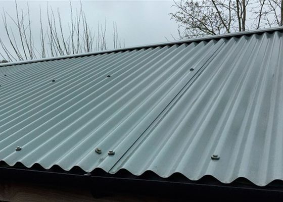 Kim loại Siding 20 Thước đo 600mm Tấm lợp bằng thép sóng