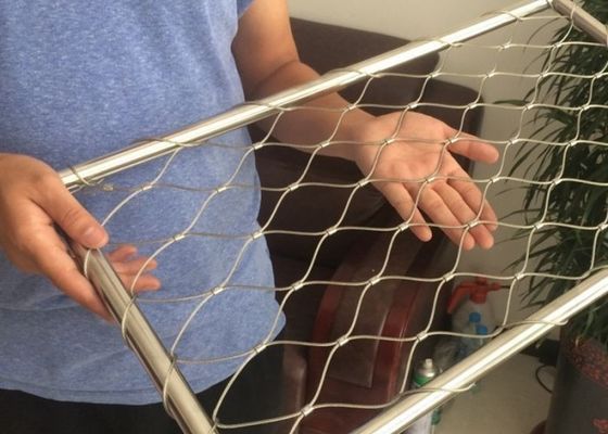 304/316 7*7 Zoo Wire Mesh Rào tường xanh lưới an toàn