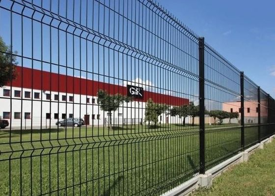PVC phủ galvanized hàn 3D uốn cong cong sợi lưới hàng rào