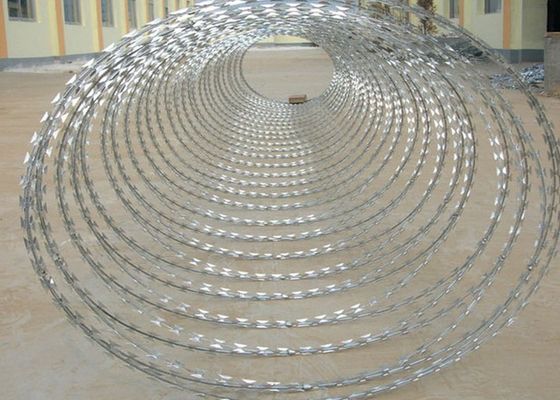 Hot Dip Galvanized High Security Cbt-65 Razor Barbed Wire Concertina Wire Cho hàng rào dây