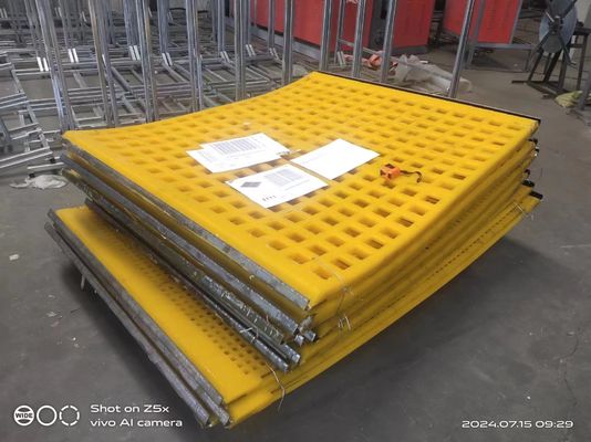 Square Polyurethane Lưới Pu Màn hình Bảng điều khiển Rung Khuôn khai thác