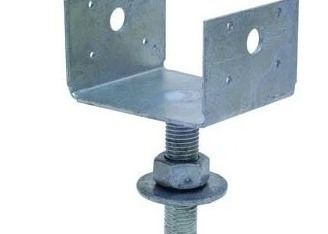 Đường cột hàng rào galvanized hỗ trợ U Bracket gỗ kết nối cho xây dựng bằng gỗ