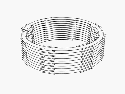 Bto16 An ninh Concertina Spiral Razor Barbed Wire Mesh Cross Razor Material