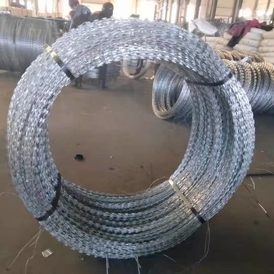 Bto16 An ninh Concertina Spiral Razor Barbed Wire Mesh Cross Razor Material