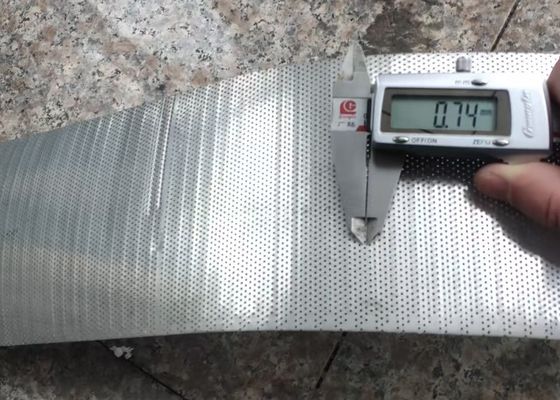 0.6mm lỗ 80mm chiều rộng thép không gỉ tấm đục lỗ tròn