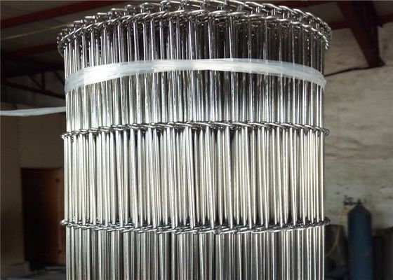 Công nghiệp thực phẩm bằng thép không gỉ Dây băng tải lưới 50mm