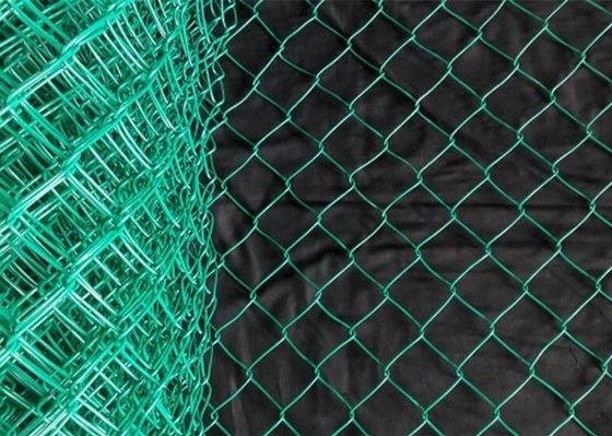 Mạ kẽm PVC tráng kim cương Lưới hàng rào liên kết hàng rào cuộn