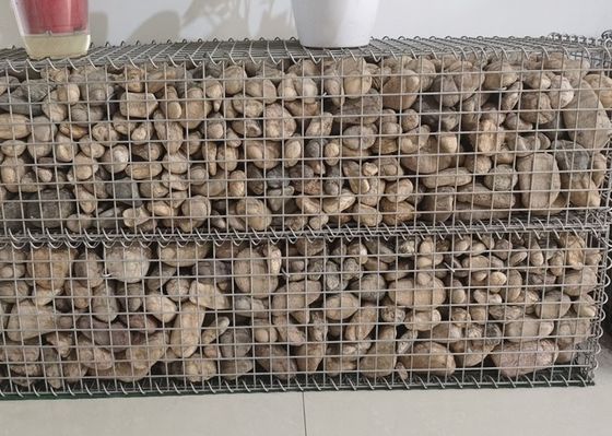 Lồng đá mạ kẽm nhúng nóng Hộp Gabion hàn Độ dày dây 4mm
