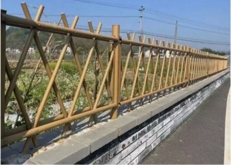 Lớp hàng rào gỗ tre bền cho thiết kế vườn phong cách