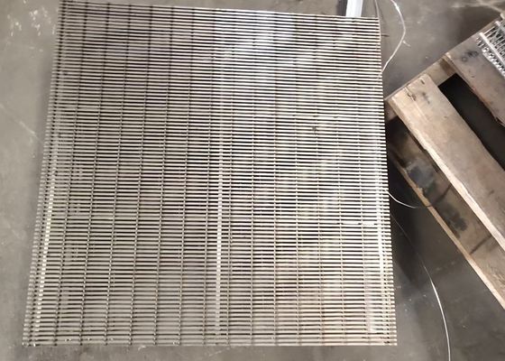 Dệt đơn giản hình lỗ hình lục giác 610 * 610 PU Polyurethane 80-95 Shore A Wedge Wire Mesh