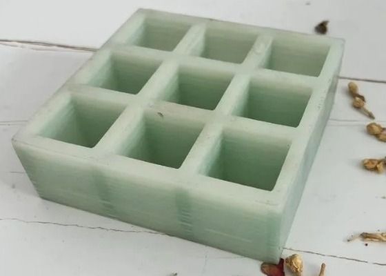 38mm Độ dày FRP Pultruded Grating với bề mặt Gritted và Bolt Cài đặt